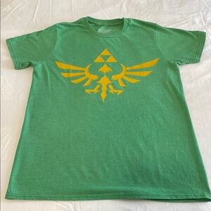 The Legend of Zelda Triforce Green Graphic T-shirt